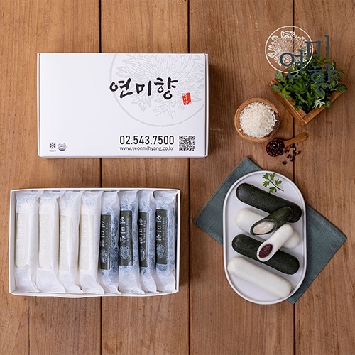 [개별포장] 연미향 통팥앙금+쑥앙금 가래떡 12개입/18개입