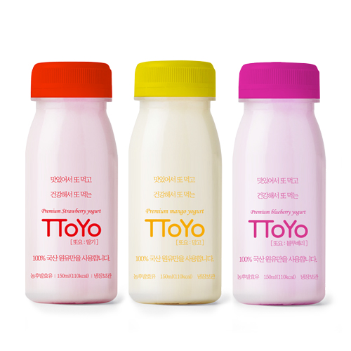 또요 떠먹는 플레인 요거트 150ml 6개입 딸기/블루베리/망고