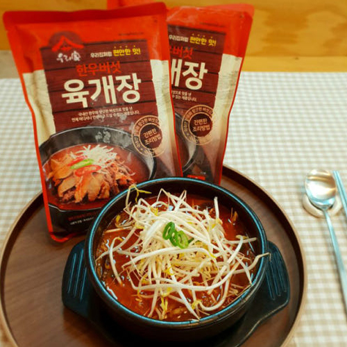 밥먹자 국밥집 한우 양지 버섯 육개장 (600g x 3팩)