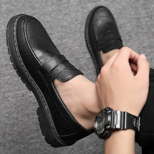 DD581  베이직 레더 플랫로퍼