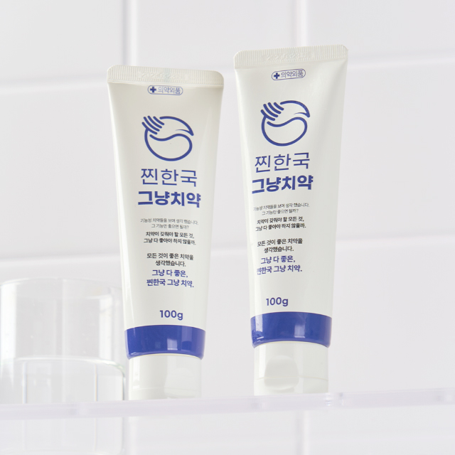 국내산 가장 치약다운 치약 찐한국 그냥 치약 100g x 4