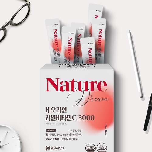 [네이처드림] 네오라인 고향량 리얼비타민C 3000mg,  2박스(120포) 