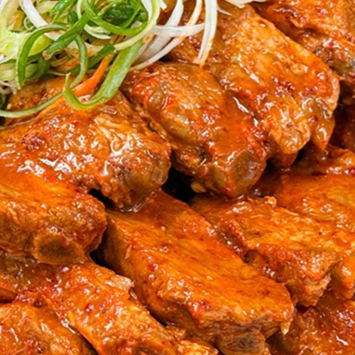 매콤한 등갈비김치찜 마늘 간장쪽갈비