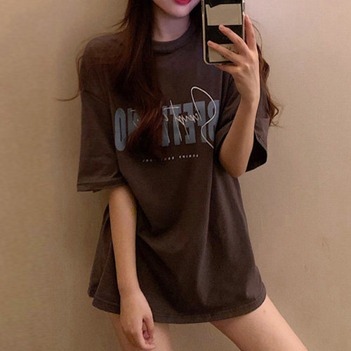 FD-0422  영문레터링 오버핏 반팔 티셔츠 